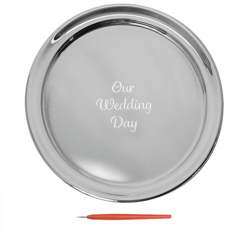 Our Wedding Day Guest Book Tray
