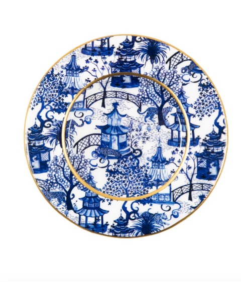 Garden Party Enameled Charger Set of 4