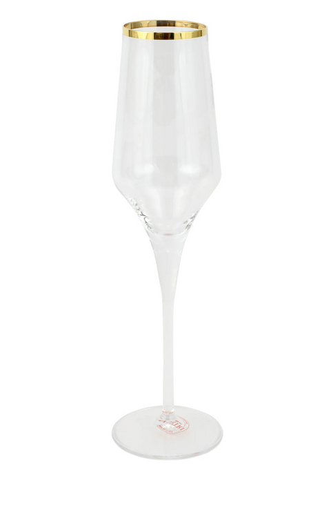 Contessa Gold Champagne Glass